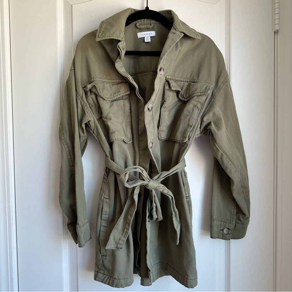 Topshop Olive Green Jacket